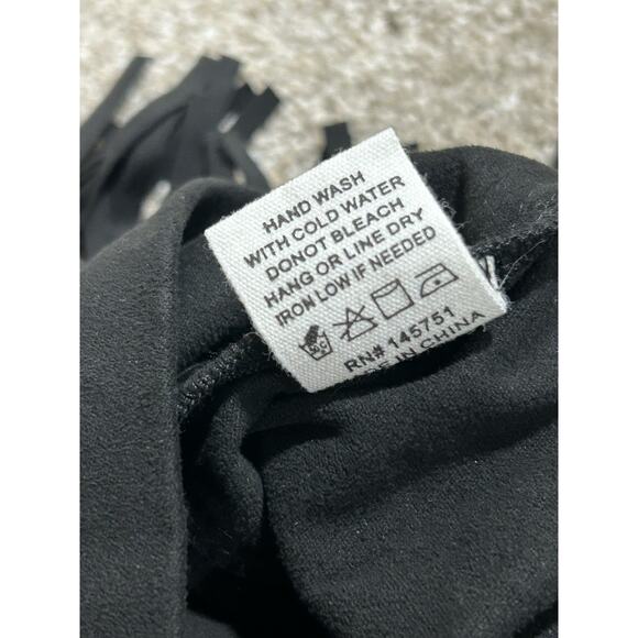 NEW Altar'd State Black Fringe Mini Skirt Size Large Nashville Country - Picture 8 of 9